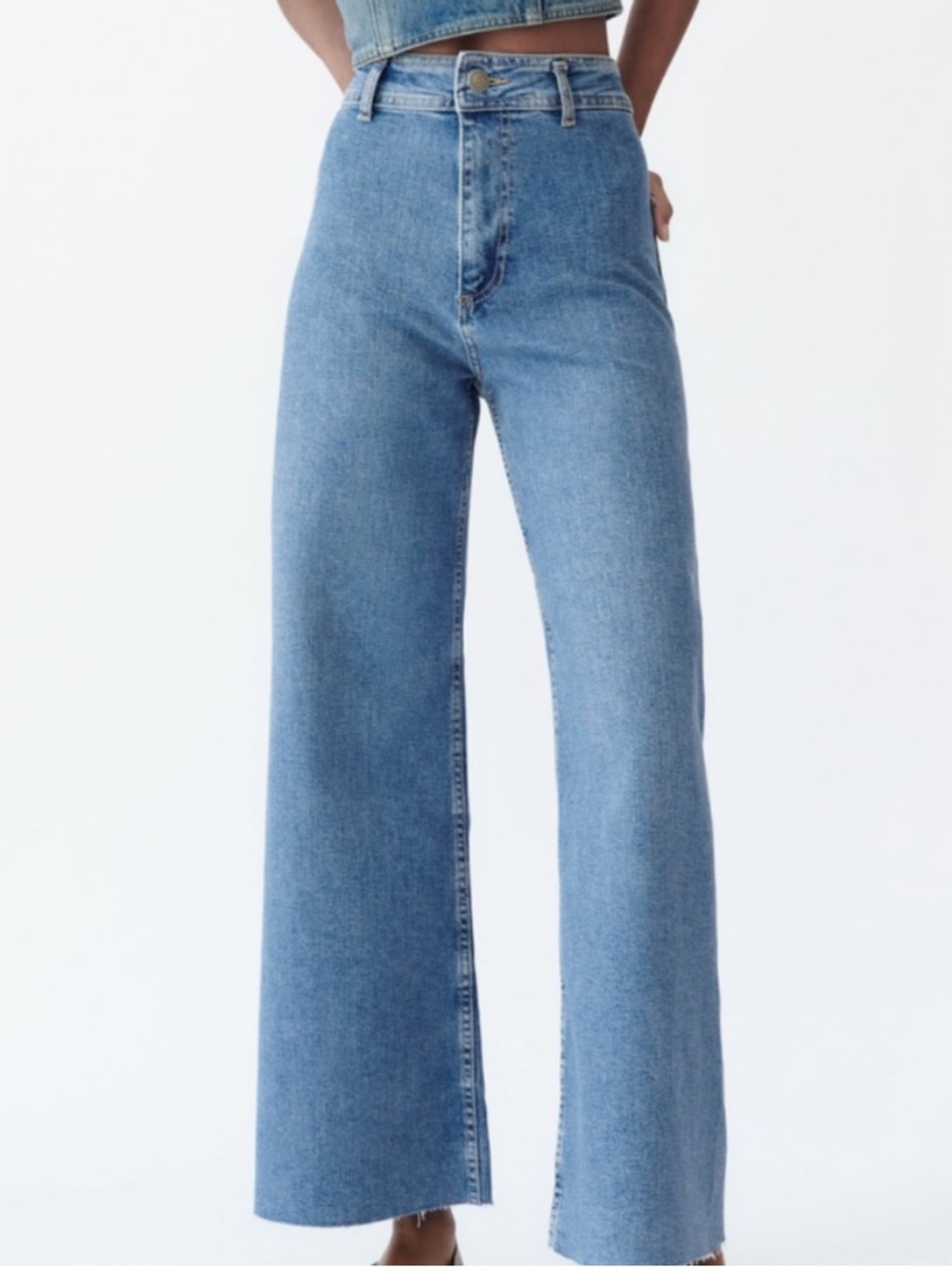 ZARA The Marine Straight in Medium Blue NWT